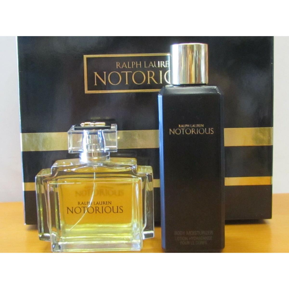 Notorious By Ralph Lauren Perfums Women Gift Set 2 Pcs 2.5oz Edp/ BL