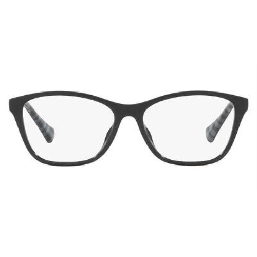 Ralph Lauren RA7144U Eyeglasses Women Shiny Black Square 54mm