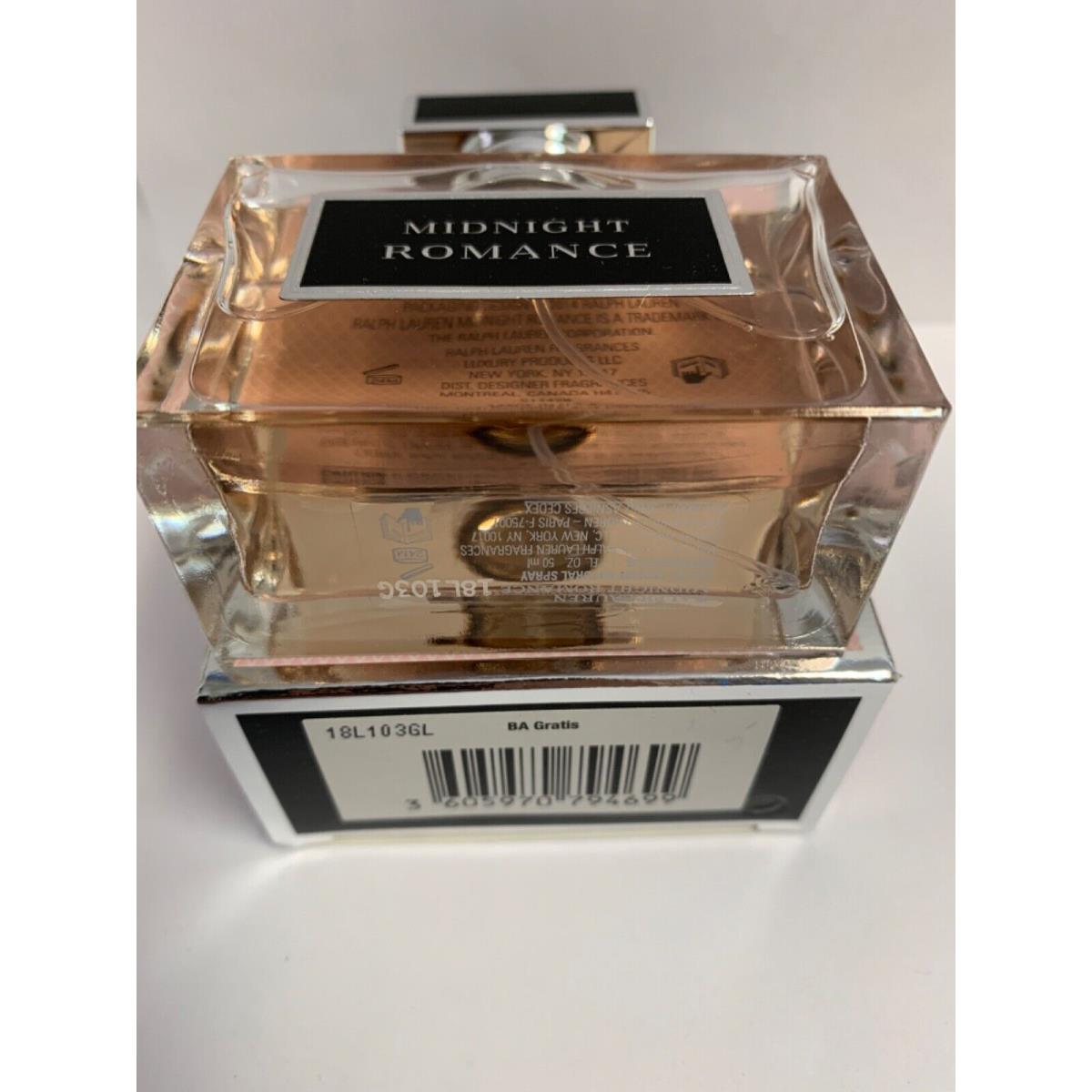 Romance Midnight by Ralph Lauren 1.7 oz / 50 ml Edp Spy Perfume For Women