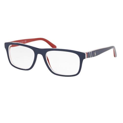 Ralph Lauren Polo Eyeglasses PH 2211 5687 Blue Red White Optical Frame 55-18-145