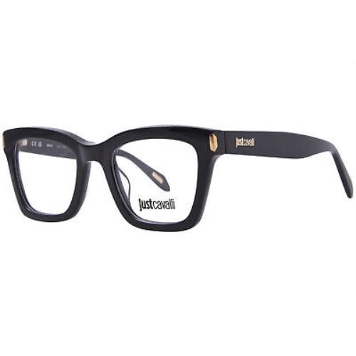 Just Cavalli VJC003 0700 Eyeglasses Women`s Shiny Black Full Rim 50mm