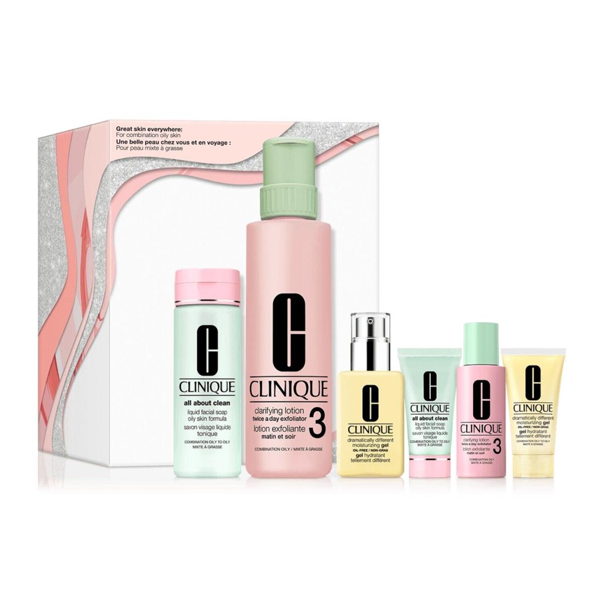 Clinique Great Skin Everywhere 6-PC Skincare Gift Set For Combination Oily Sk