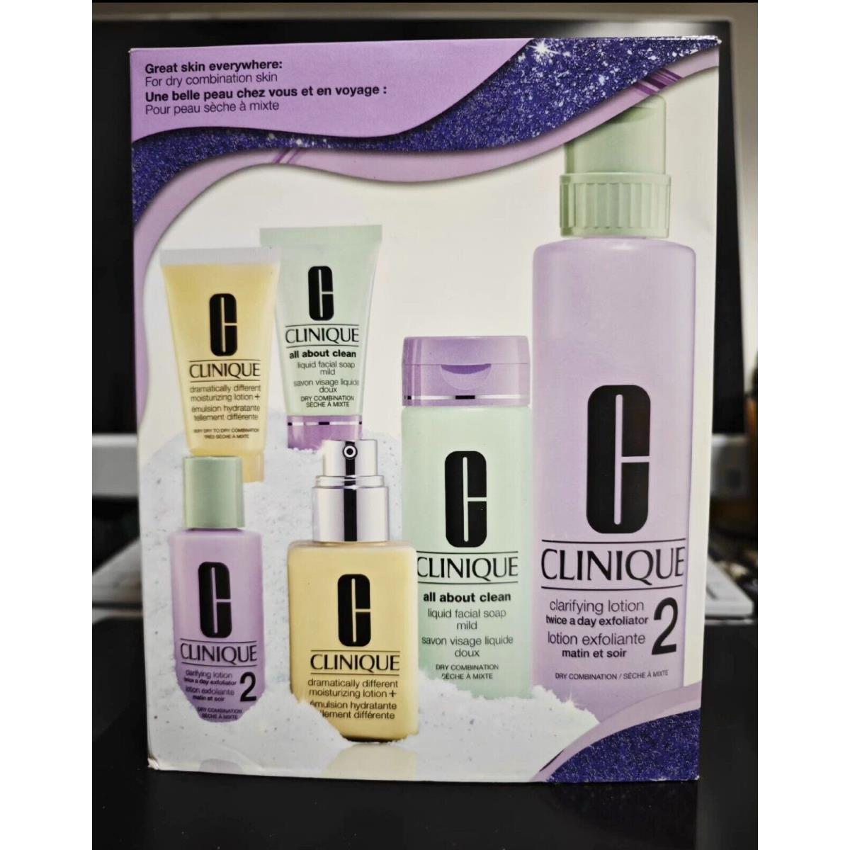 Clinique Great Skin Everywhere For Dry Combination Skin 6 Piece Set Gift