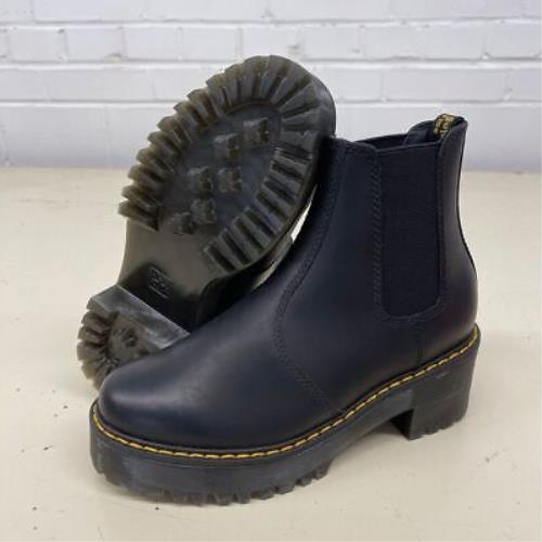 Dr. Martens Rometty Platform Chelsea Boots Women`s Size US 6 Black