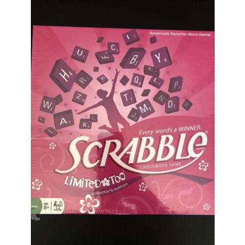 Scrabble Limited Too Board Game Pink Collector`s Edition 2008 Hasbro
