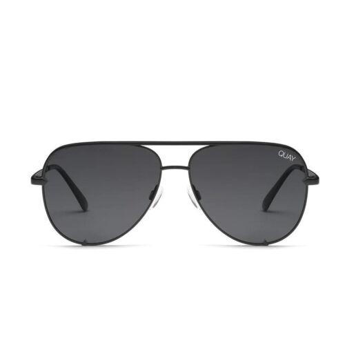 Quay Australia Key Polarized Micro Sunglasses Black Frame Black Smoke Lenses