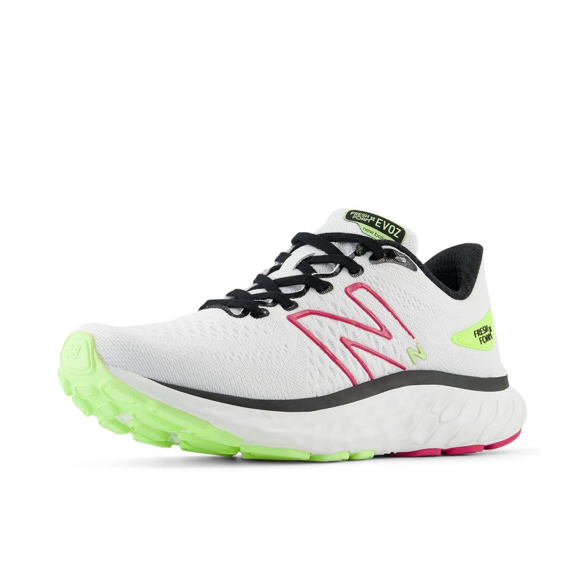 Woman`s Sneakers Athletic Shoes New Balance Fresh Foam X Evoz v3 White/Carnival Pink