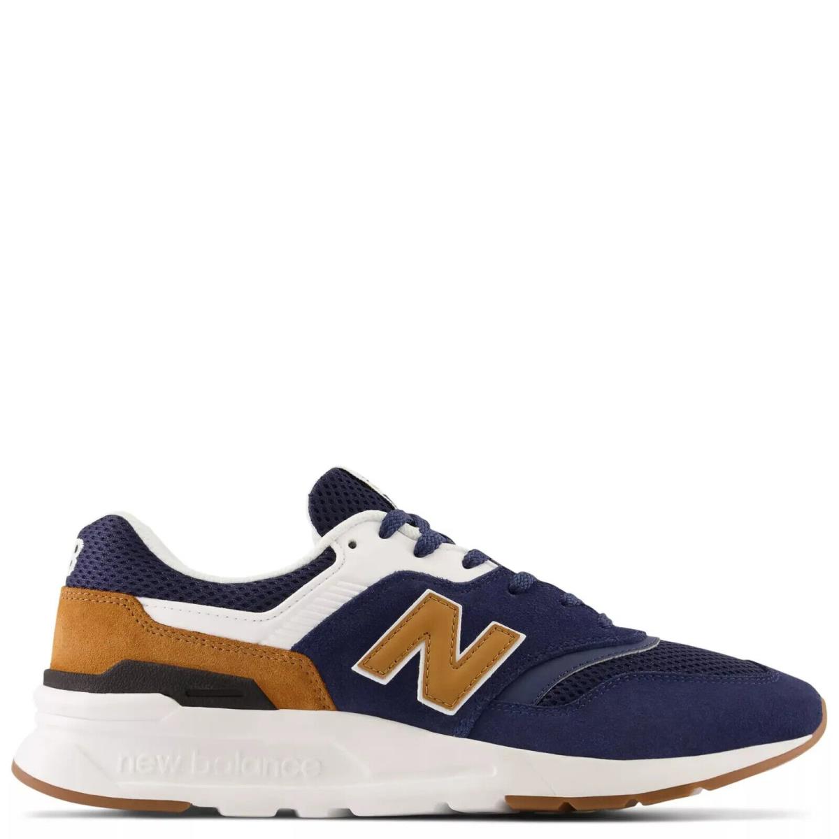 New Balance Men`s 997 CM997HHD Blue / Brown Shoes