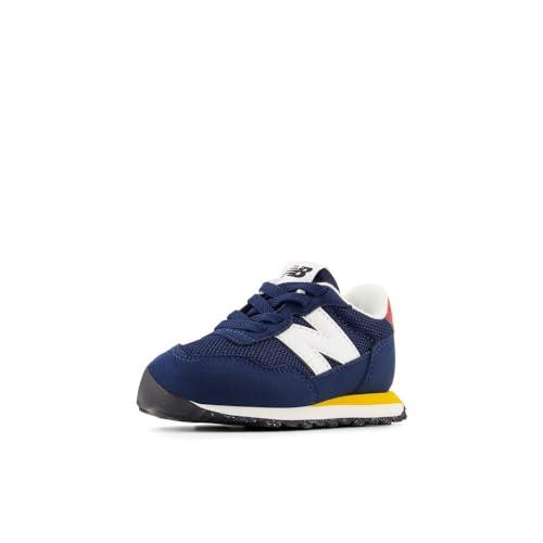New Balance Unisex-child Kids 237 Bungee Sneaker Nb Navy/Varsity Gold