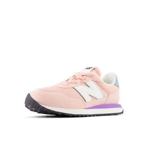 New Balance Unisex-child Kids 237 Bungee Sneaker Pink/Violet Crush