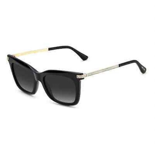 Jimmy Choo Olye/s 807 Black Silver Stones Grey Lens Women Sunglasses