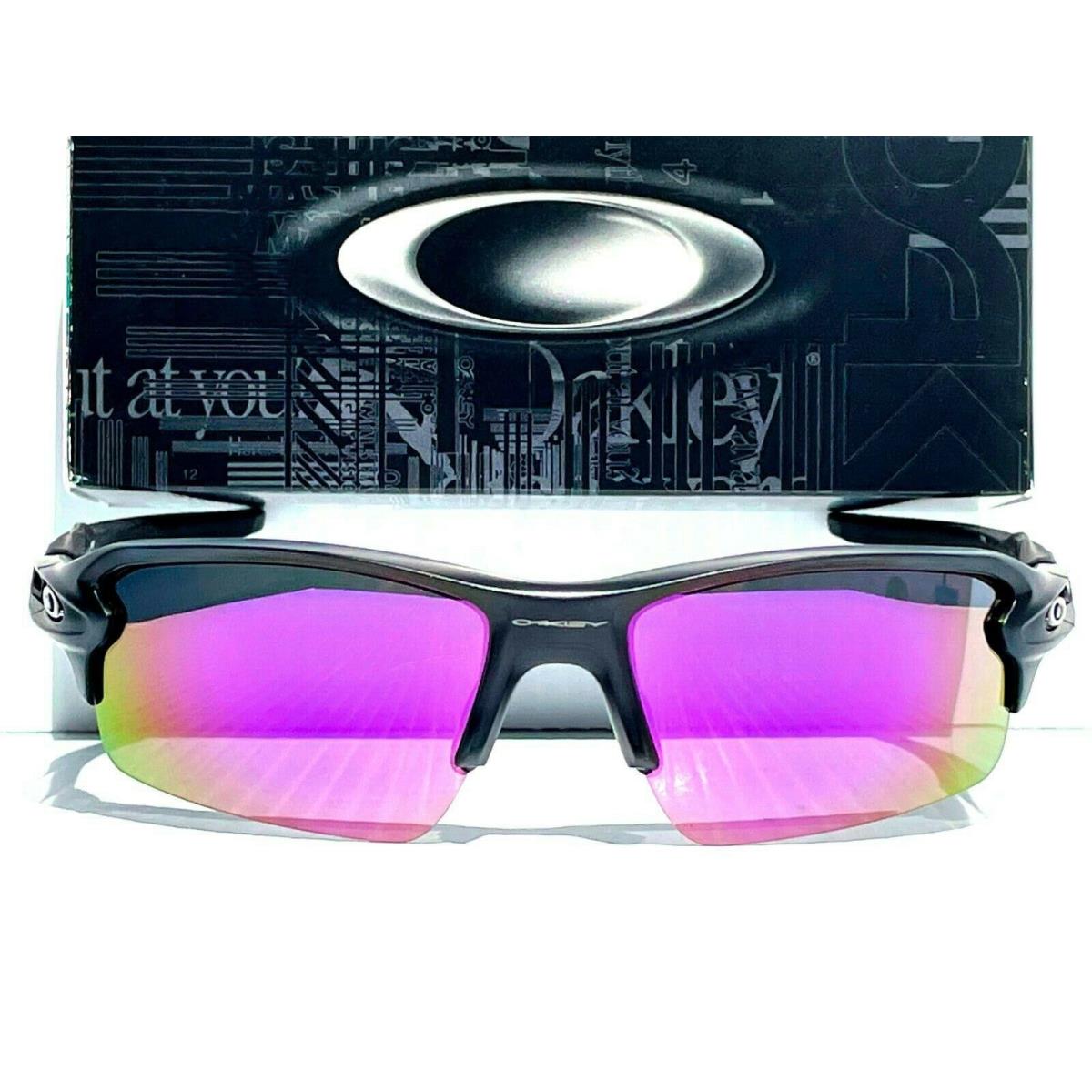 Oakley Flak 2.0 Matte Black Polarized Galaxy Purple Sunglass 9188
