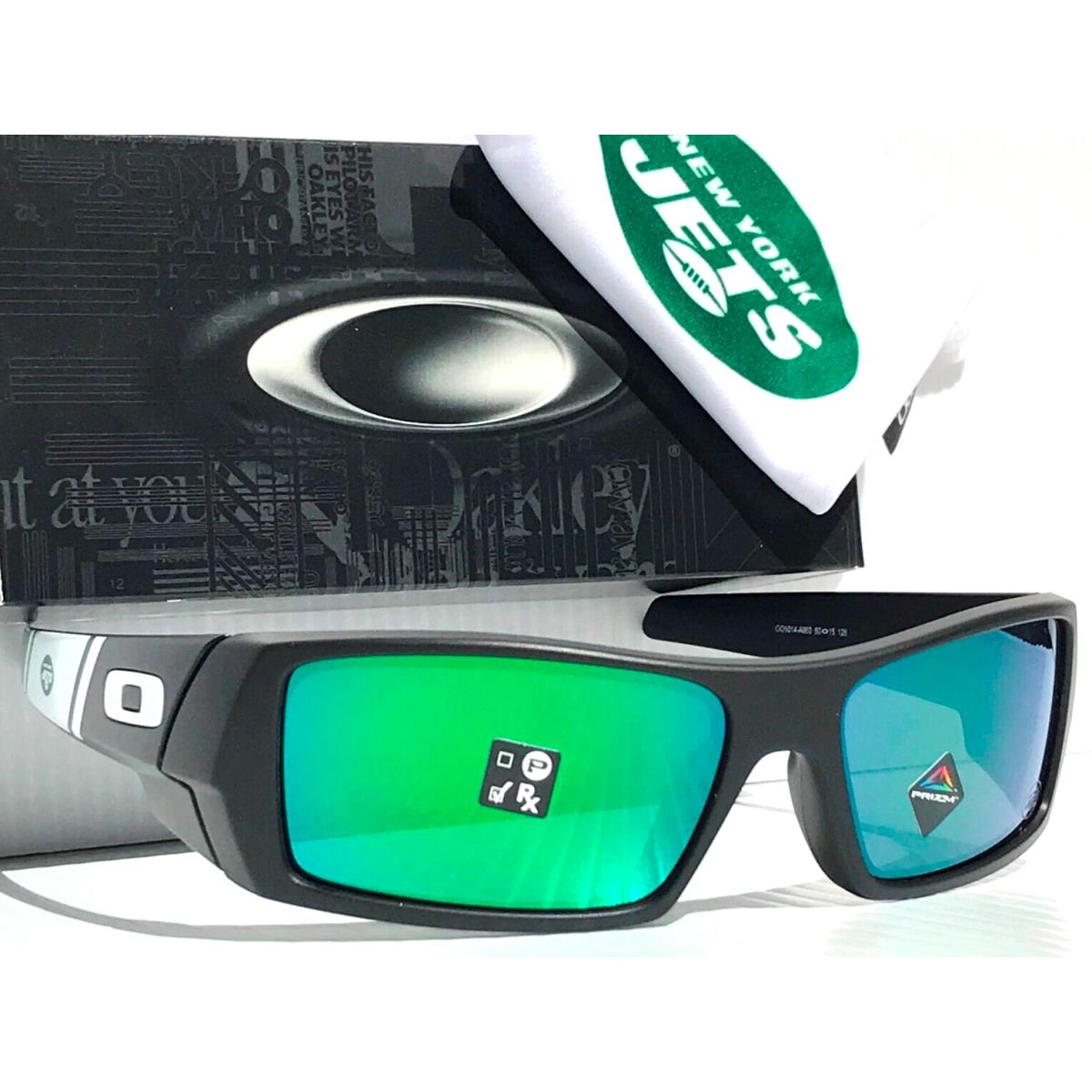 Nfl Oakley Gascan York Jets Matte Black Prizm Jade Lens Sunglass 9014-A8