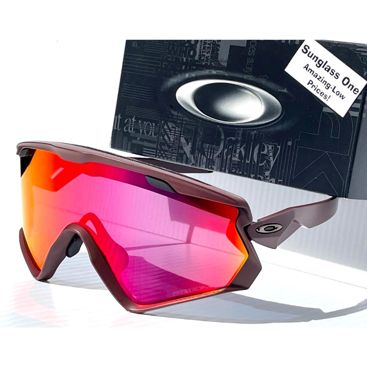 Oakley Wind Jacket 2.0 Matte Bronze Prizm Ruby Mirror Lens Sunglass 9418