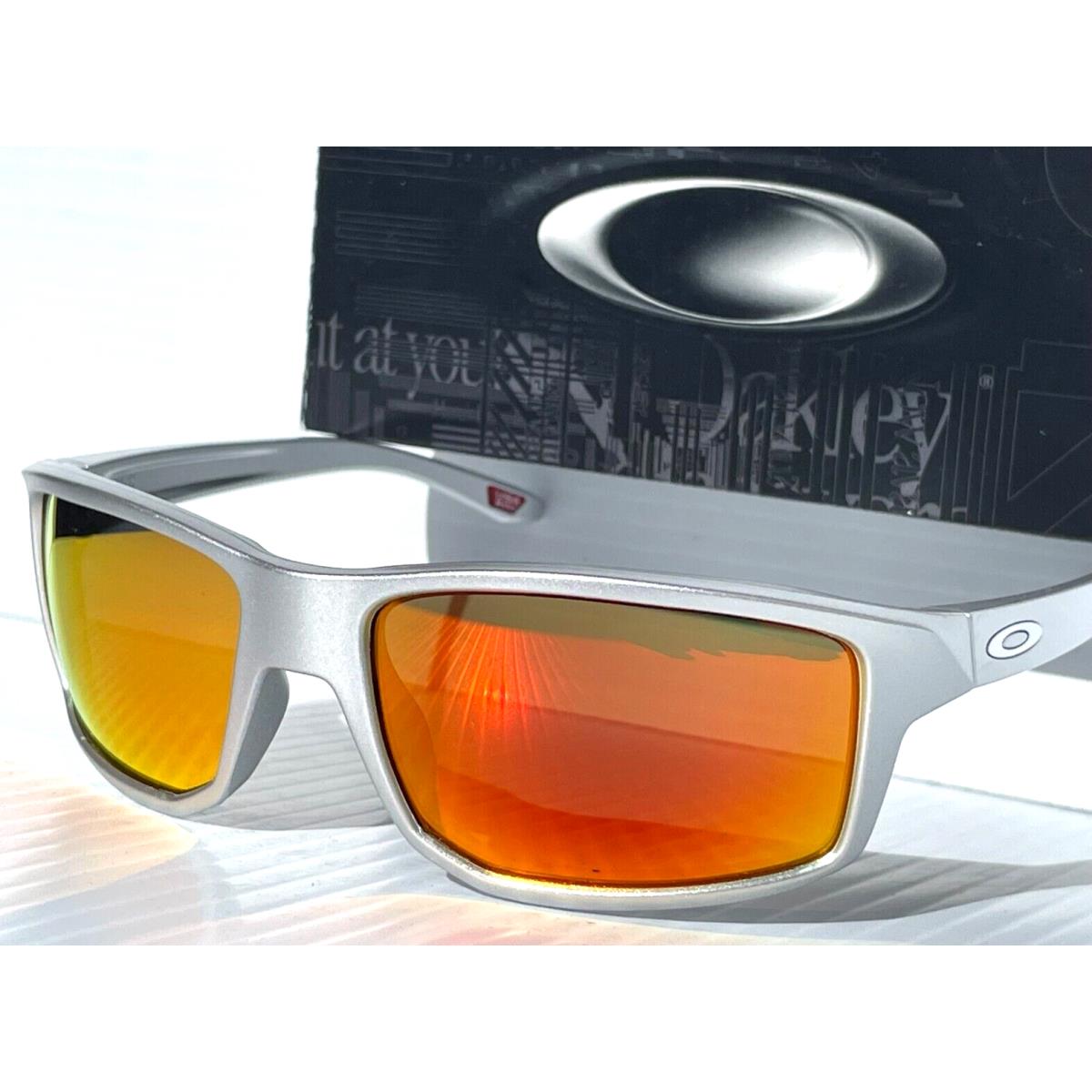 Oakley Gibston X-silver Polarized Galaxy Ruby Lens Sunglass 9449