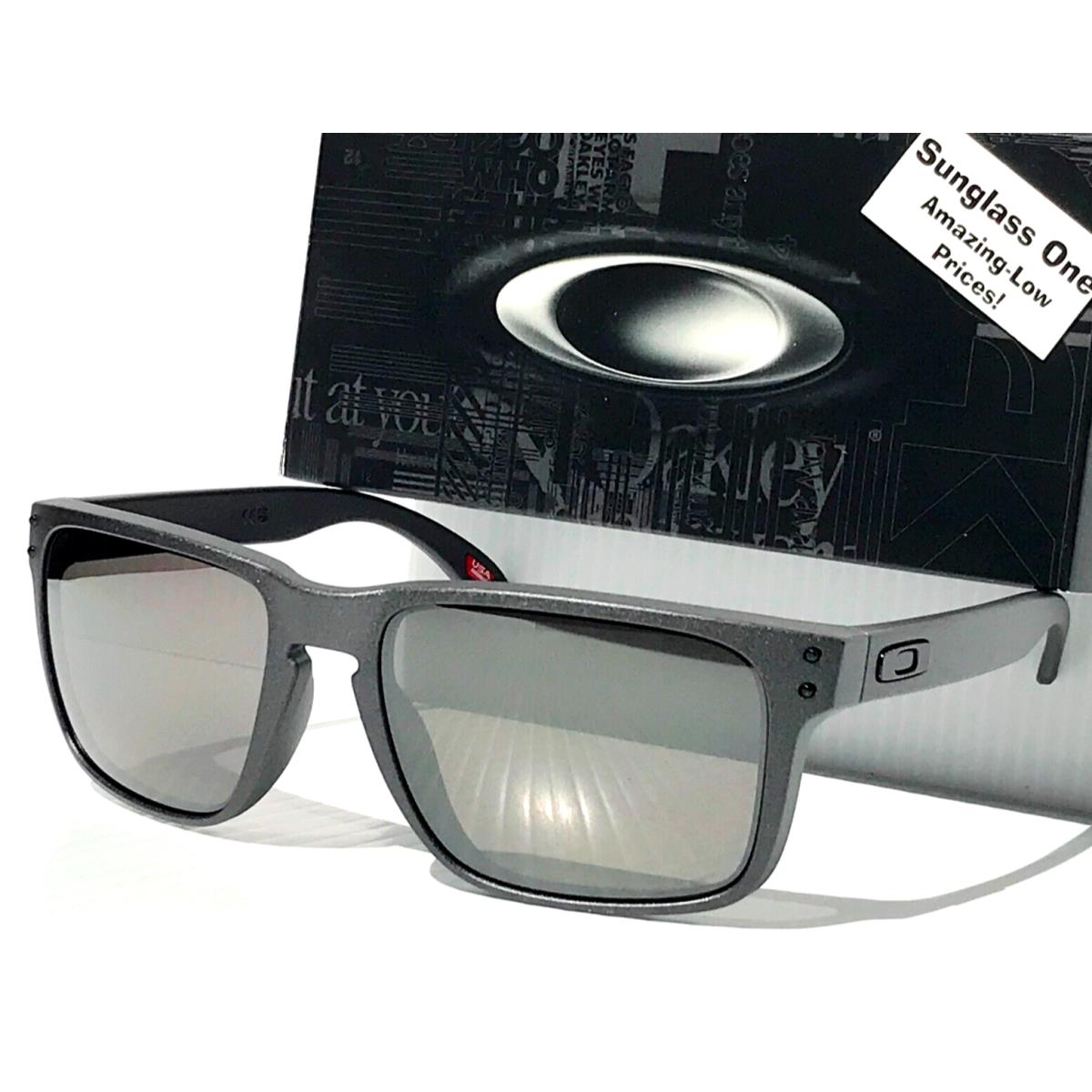 Oakley Holbrook XL Steel Grey Polarized Prizm Black Lens Sunglass 9417-30