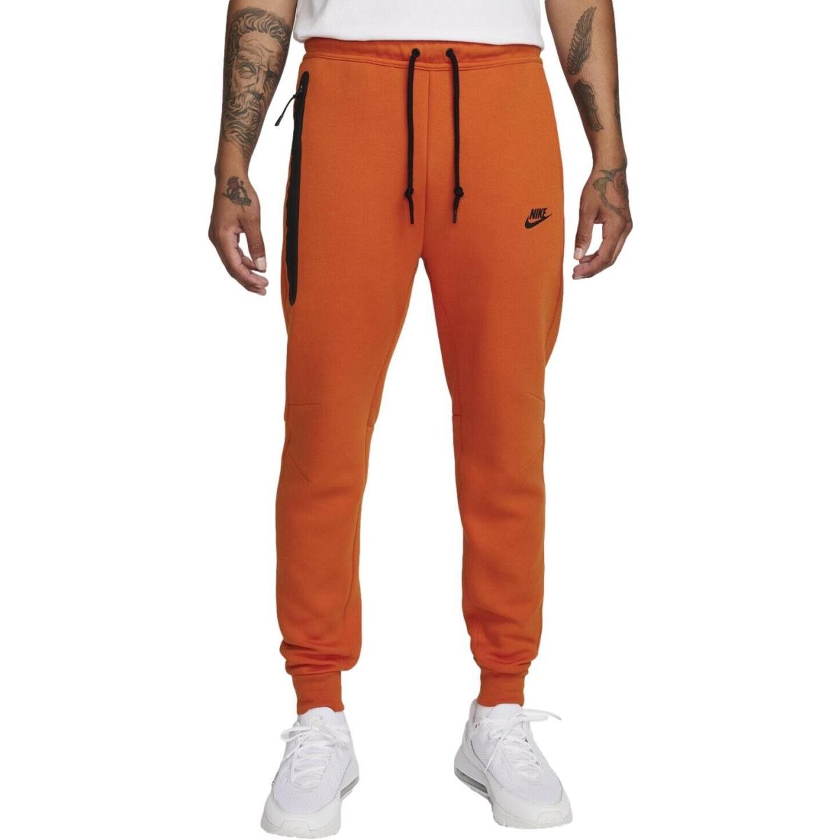 Sz XL - Nike Sportswear Men`s Tech Fleece Joggers Campfire Orange FB8002-893