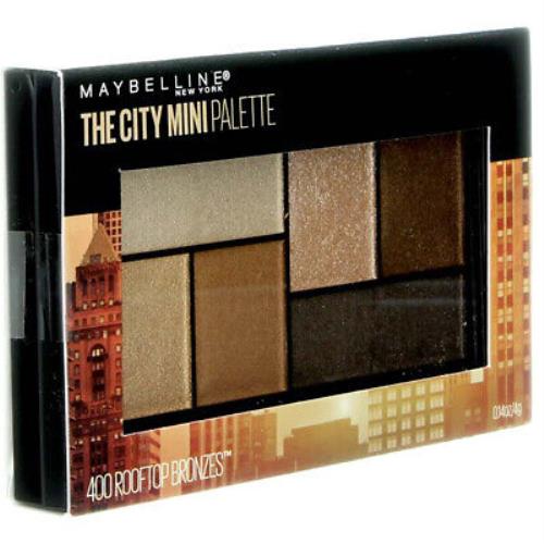 6 Pack Maybelline The City Mini Eyeshadow Palette Rooftop Bronzes 0.14 oz