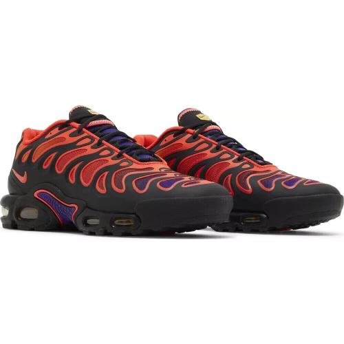 Men`s Nike Air Max Plus Drift Shoes Size 9 Black-bright Crimson Style FD4290003 - Black-Bright Crimson