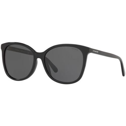 Coach Women`s Rounded Butterfly Sunglasses - HC8271U Black/Grey (500287-57)