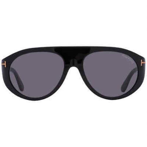Tom Ford Rex Grey Pilot Men`s Sunglasses FT1001 01A 57 FT1001 01A 57