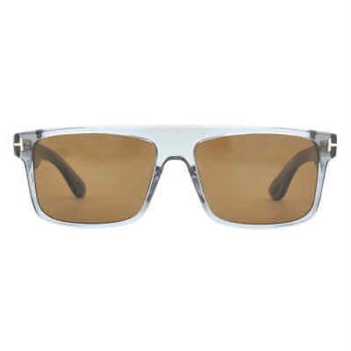 Tom Ford Philippe Amber Browline Men`s Sunglasses FT0999 20E 58 FT0999 20E 58