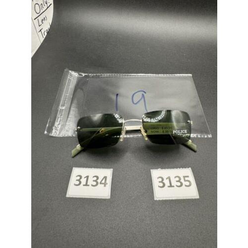 Police Sunglasses MOD.2679 Rimless Green Lenses Nice Italy