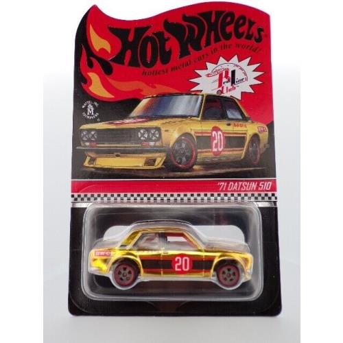 2020 Hot Wheels Rlc Gold 71 Datsun 510 03342/15000 Low Number