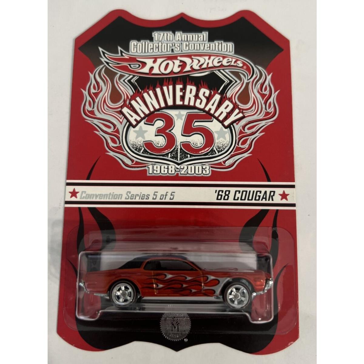 2003 Hot Wheels 35th Anniversary 17th Annual Convention 68 Cougar Low 146/2500