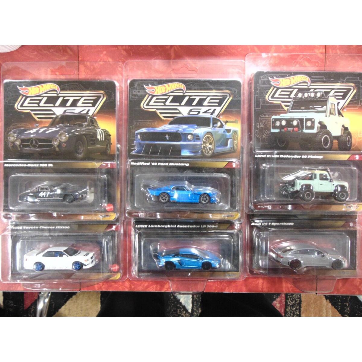 Hot Wheels Rlc Redline Club Mattel Creations Elite 64 Set of First 6 Cars