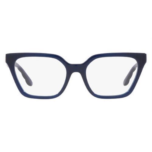 Tory Burch TY2133U Eyeglasses Transparent Navy Rectangle 51mm