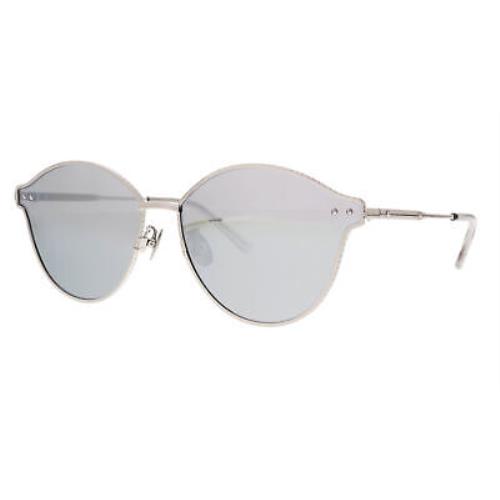 Bottega Veneta BV0139S-005 Silver Round Sunglasses