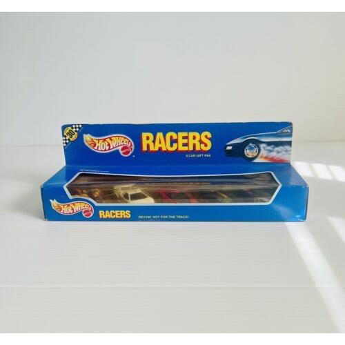 1990 Hot Wheels Racers 5 Car Gift Pak in Box