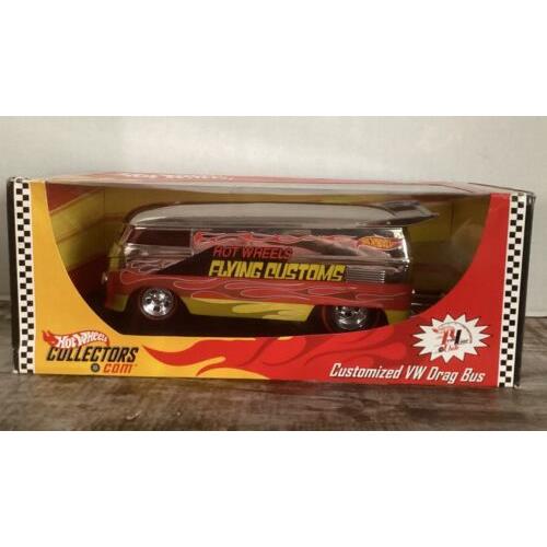 Hot Wheels 2002 Customized VW Drag Bus 1/18 Red Line Club Low 0831/5000