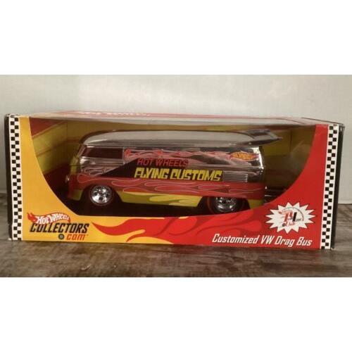 Hot Wheels Customized VW Drag Bus 2000 Red Line Club 0831/5000 1:18