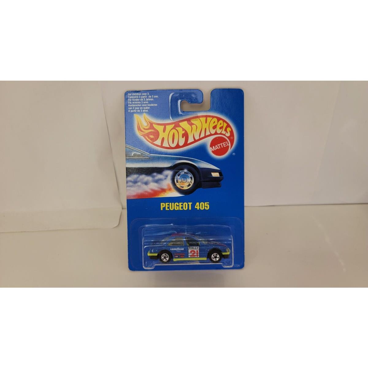 Peugeot 405 Blue BW - 3204 - 1991 Hot Wheels Malaysia KT99