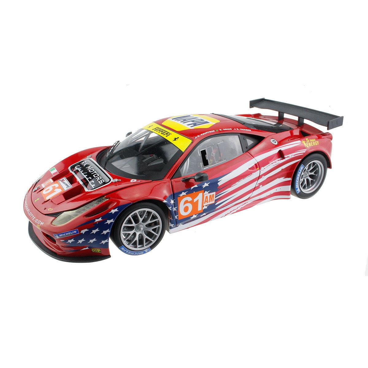 Hotwheels Ferrari 458 Italia GT2 Sebring LE Man 2012 AF Corse BCT78 1:18