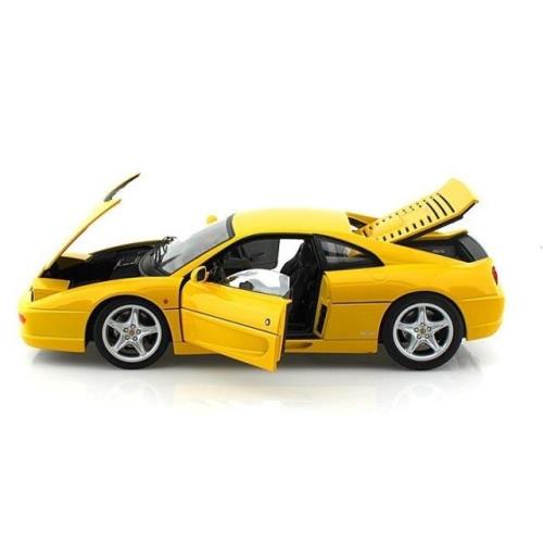 Hotwheels Ferrari F355 Berlinetta Elite Edition Yellow 1:18 Back in Stock - Yellow