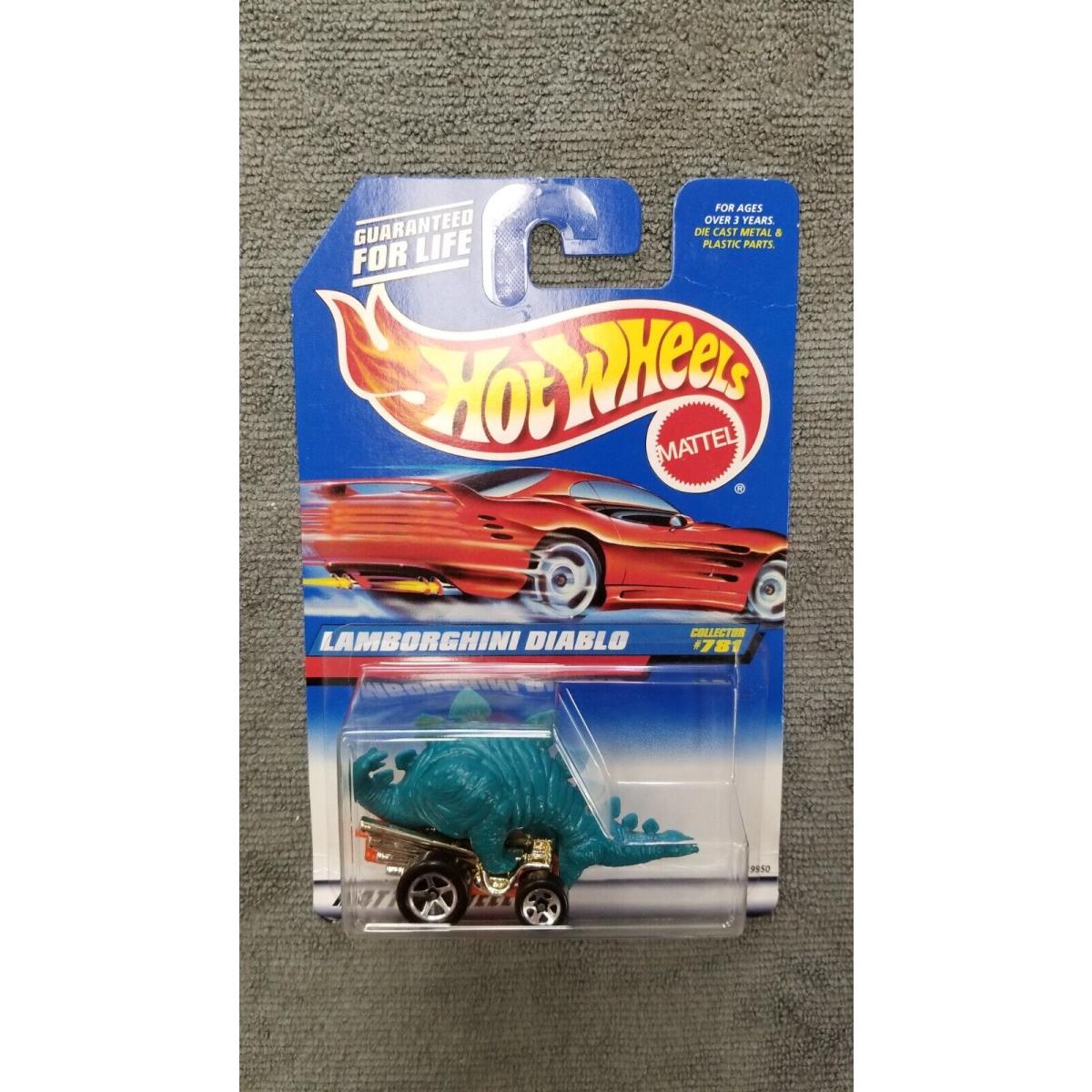 Hot Wheels 1997 Lamborghini 781 / Stegosaurus Error Car