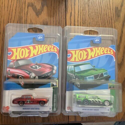 2023 Hot Wheels Super Treasure Hunt Mercedes Benz 300 SL Volvo 240 Drift Wagon