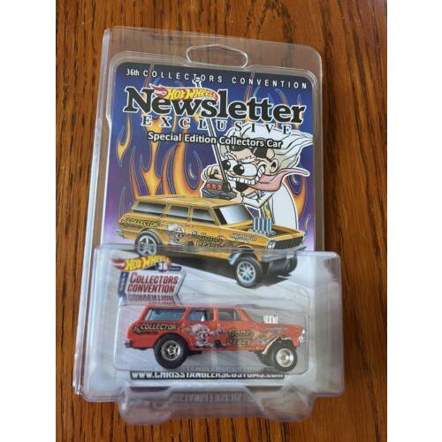 Hot Wheels 2022 Convention - 1964 Nova Gasser - Newsletter Car in Orange