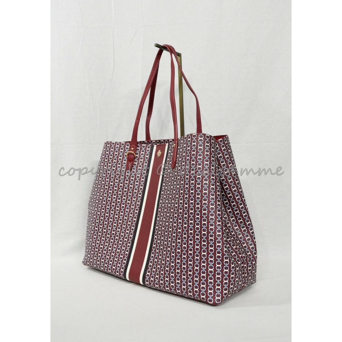 Tory Burch Gemini Link Tote with Side Snaps in Redstone