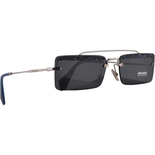 Miu Miu MU59TS Sunglasses Silver W/grey 58mm Lens KJT2K1 MU 59TS Smu 59T