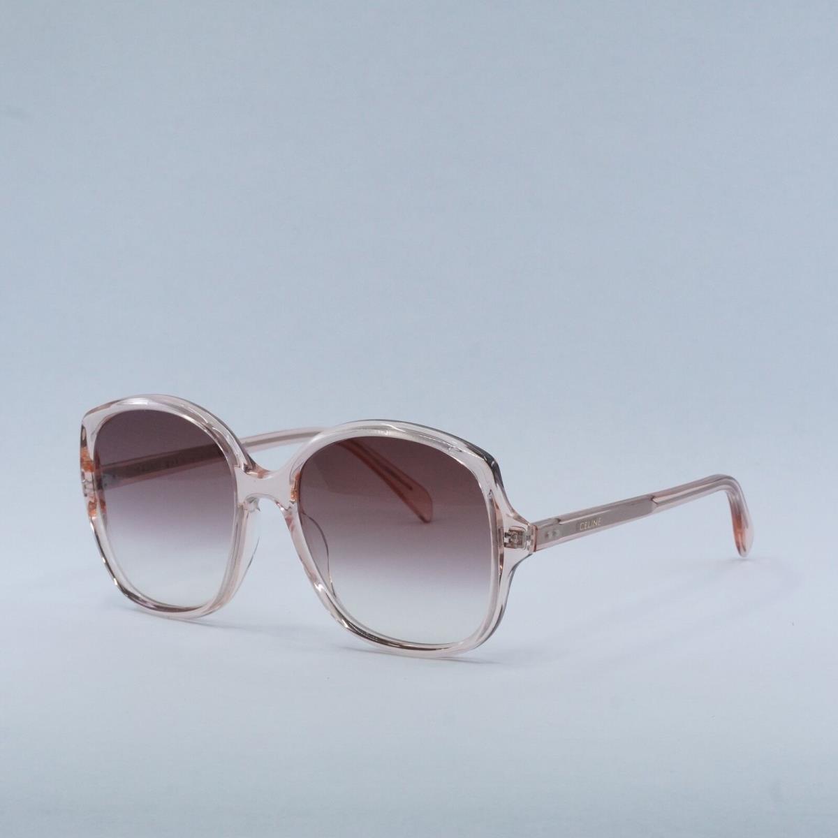 Celine CL40172U 72T Transparent Peach/bordeaux Gradient 57-18-145 Sunglasses