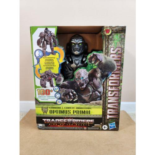 Transformers Toy Rise of The Beasts Command Convert Animatronic Optimus Primal