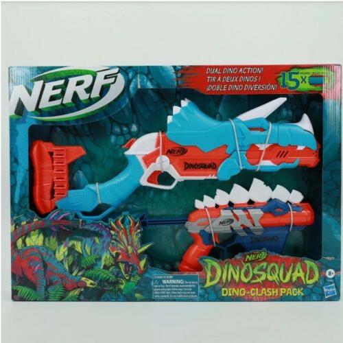 Nerf Dinosquad Dino-clash Pack Dinosquad Tricera-blast Stegosmash Dart Gun