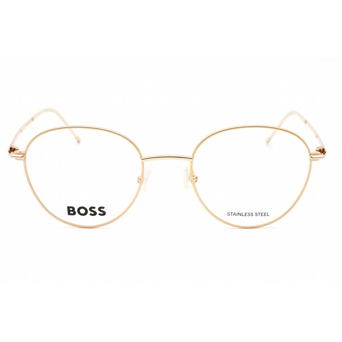 Hugo Boss Women`s Eyeglasses Gold Green Metal Round Frame Boss 1530 0PEF 00