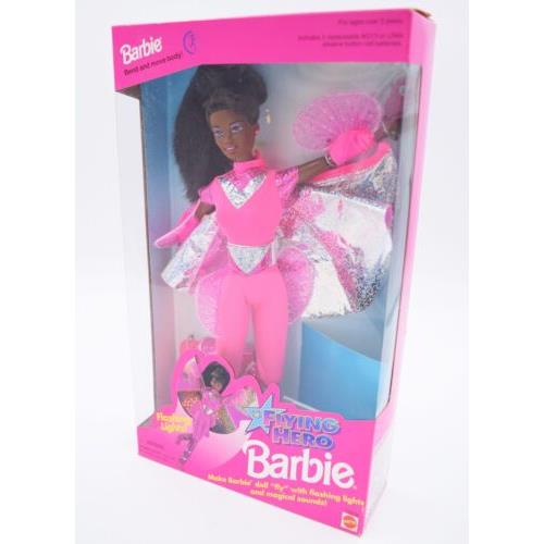 Barbie Flying Hero African American Fully Articulated 1995 Mattel 14278 Nrfb