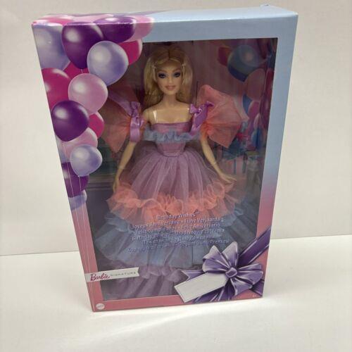 2020 Barbie Birthday Wishes Signature Doll GTJ85 Mattel Nrfb Chiffon
