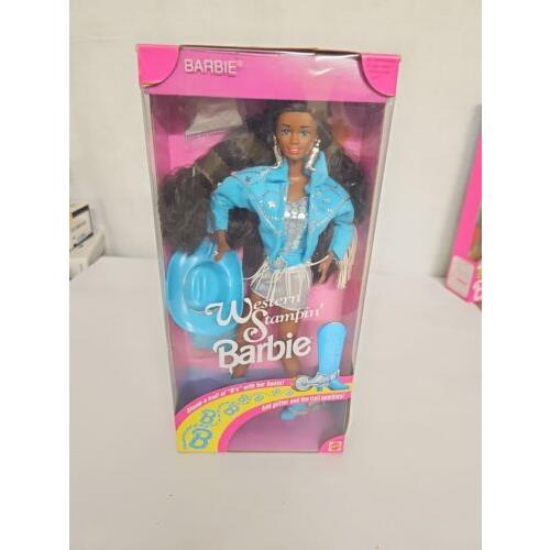 AA Western Stampin` Barbie Doll 1993 Mattel 10539